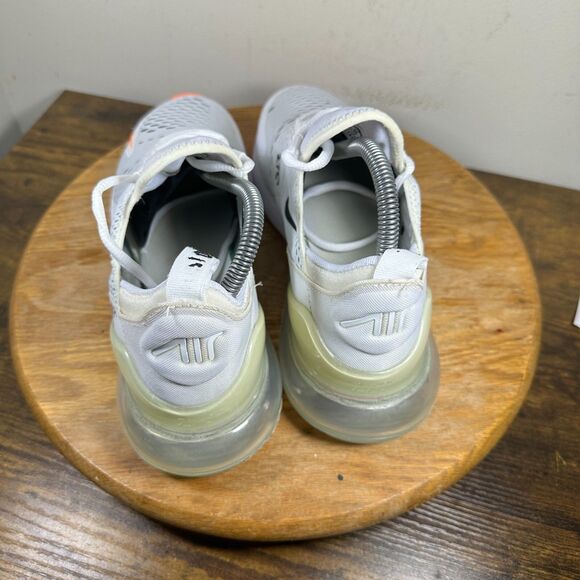 Nike Air Max 270 White Black Total Orange Men\'s Size 8.5 Shoes AH8050-106 main image 8
